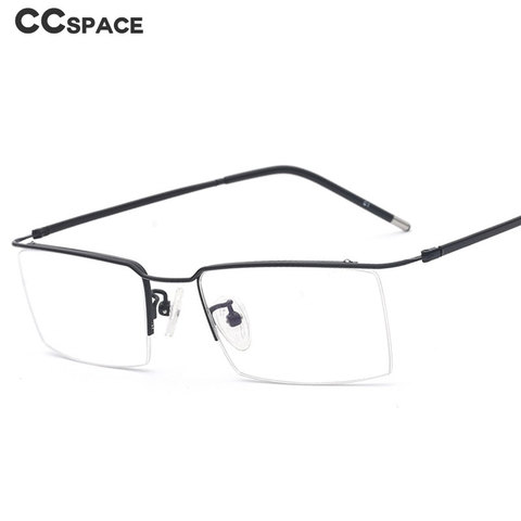 49540 Half Frame Titanium Alloy Optical Frames Men Women Ultralight Fashion Computer Glasses ► Photo 1/6