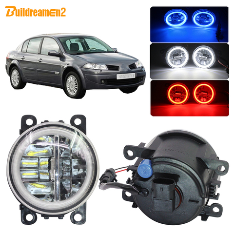 Buildreamen2 For Renault Megane 2/II 3/III 2002-2015 Car H11 4000LM LED Bulb Fog Light Angel Eye DRL Daytime Running Light 12V ► Photo 1/6