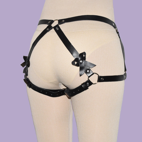 Hmex Thigh Harness Leg Harness Woman Goth Garter Belt Lingerie Body Sexy Waist Bondage Cage Suspender Erotic Suspender Lingerie ► Photo 1/6