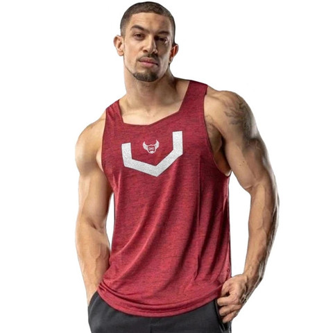 NEW Men Workout casual Fashion O-Neck sleeveless tank top Gyms Fitness Bodybuilding Black vest Summer cool quick-drying Top ► Photo 1/6