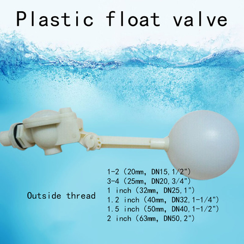 Plastic float valve adjustable float valve tank float switch corrosion resistant float valve tank water tower controller 1Pcs ► Photo 1/6