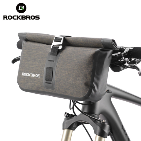 ROCKBROS 5-6L Bicycle Bag Waterproof Front Reflectice Tube Bike Bag MTB Large Capacity Handlebar Bag Front Frame Trunk Pannier ► Photo 1/6
