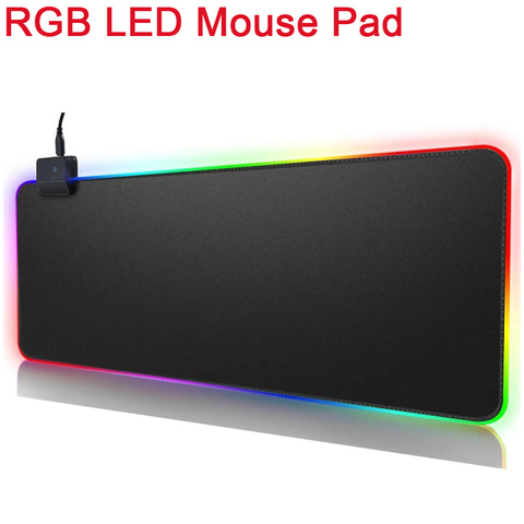Gaming Mouse Pad RGB Mouse Pad Mousepad LED Gamer Big Desk Mat For Mouse Large Surface Mause Pad Keyboard Computer Accessories ► Photo 1/6