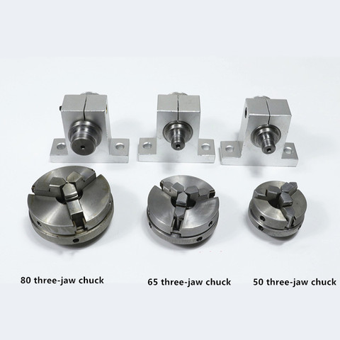 lathe spindle woodworking 50/65/80 chuck,Three/four-jaw chuck  bracket assembly,chuck connecting rod accessories,F20003 ► Photo 1/6