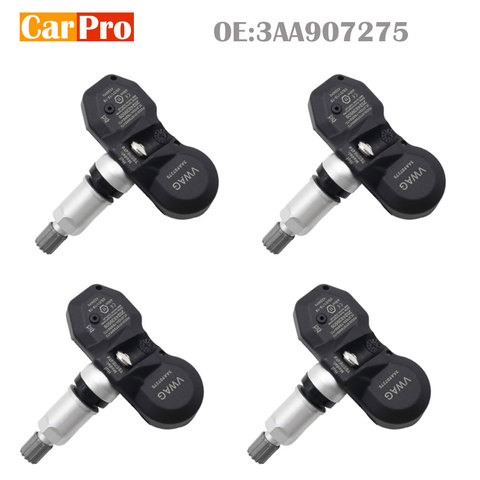 4 Pieces Tire Pressure Sensor TPMS 3AA907275 3AA907275B for Volkswagen Tiguan Passat  2007-2015 for VW CC 2009-2010 ► Photo 1/6