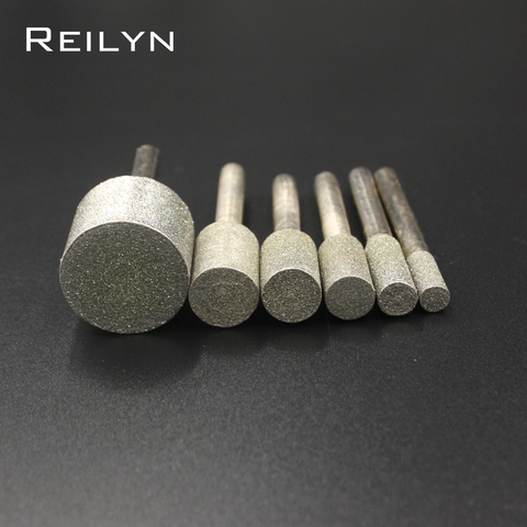 6mm 1 Piece Fine Sand Cylindrical Grinding Head Diamond Grinding Head Emery Rod Mold Processing Repair Cutting Grinding Head ► Photo 1/6