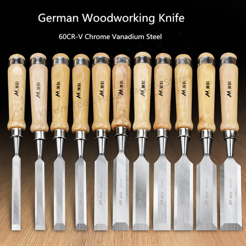 6~38mm German Woodwork Chisels Woodcut Woodcarve Gouge Sculpture Engraving Chisel Knife Mortise Craft Carpenter DIY Hand Tools ► Photo 1/1
