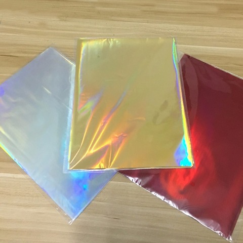 50Pcs New Gold Black Red Hot Stamping Foil Paper Laminator Laminating Transfer on Elegance Laser Printer Craft Paper 20x29cm A4 ► Photo 1/6