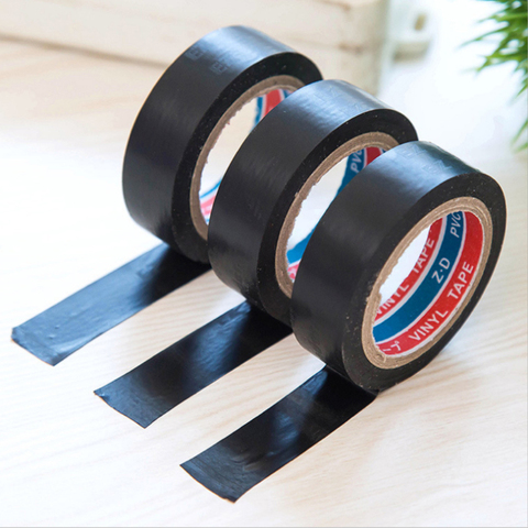 6M Black Flame Retardant Electrical Insulation Tape Electrician Wire High Voltage PVC Waterproof Self-adhesive Tape ► Photo 1/6