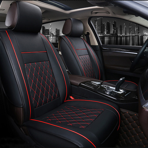 1 Piece Waterproof Car Seat Cover Universal Leather Auto Front Seat Cushion Protector Pad Mat Fit Most Car Accessories Interior ► Photo 1/6