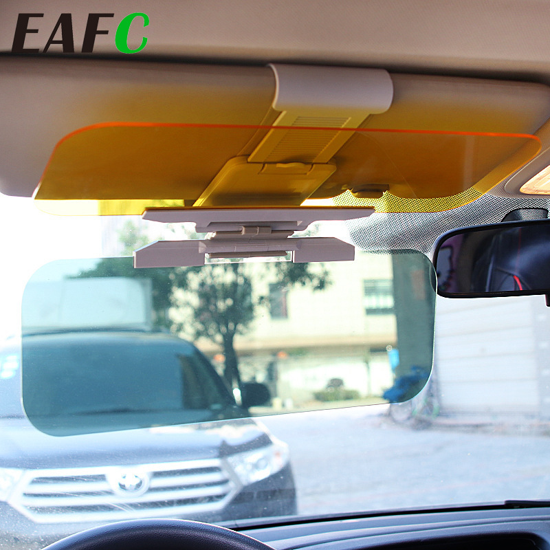 HD Anti-Glare Auto Car Flip Down Shield Sun Visor Day Night Vision Block view UV 