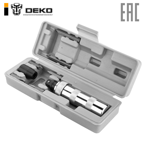 Impact screwdriver with bit set in case Deko tz7 (7 items) 065-0756 ► Photo 1/6