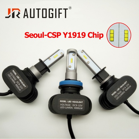 2x H7 H11 9005 9006 H3 880 881 H27 LED Car Headlight Bulbs 8000LM SEOUL Chips CSP LED Headlight All in one Head Lamp Front Light ► Photo 1/6