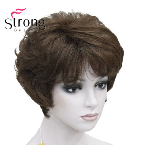 StrongBeauty Women's Wigs Fluffy Naturally Curly Short Synthetic Hair Full Wig 11 Color ► Photo 1/5