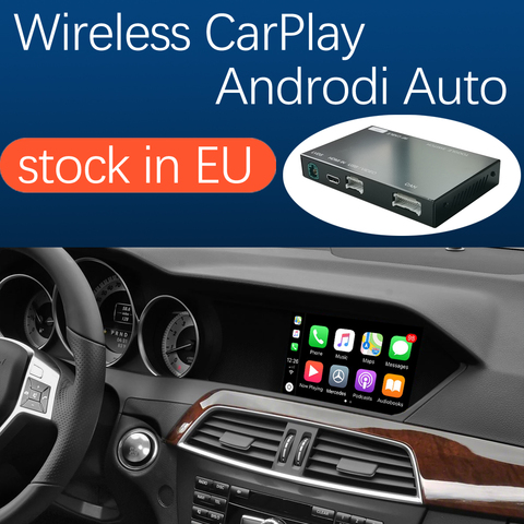 Wireless Apple Carplay Android Auto for Mercedes Benz C-Class W204 2011-2014, with Mirror Link AirPlay Car Play Functions ► Photo 1/5