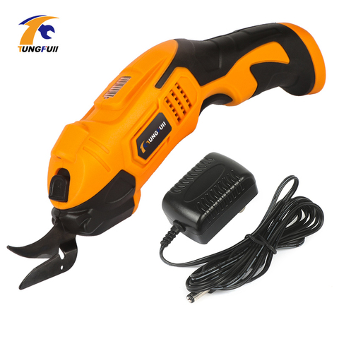 EU/US Electric Scissors Multipurpose Fabric Leather Cloth Cutting Cordless Chargeable Fabric Sewing Handheld Scissors ► Photo 1/6