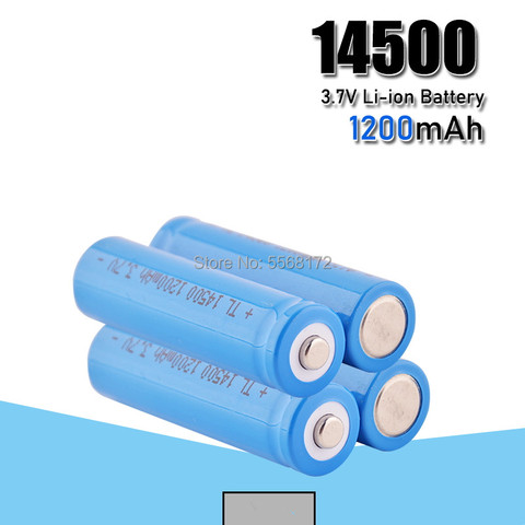 14500 1200mah Li-ion Rechargeable Batteries 3.7V Volt 14500 Lithium Battery For Camera Torch Toy ► Photo 1/6