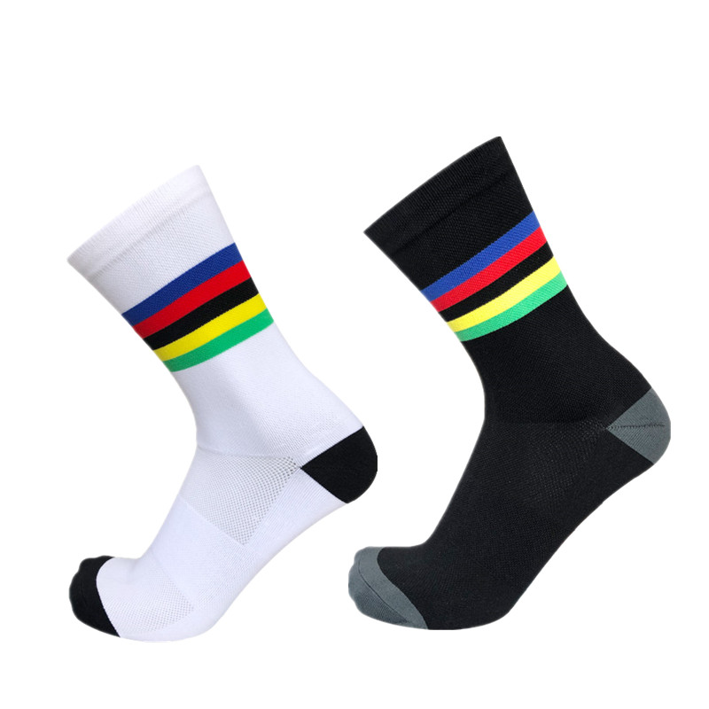 New Champion Rainbow Cycling Socks Men Outdoor Sport Professional Competition Bike Socks Calcetines Ciclismo Hombre Price history Review | AliExpress - Shop5791733 Store | Alitools.io