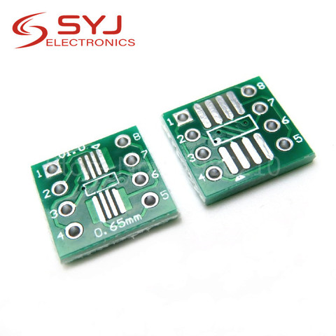 20pcs/lot TSSOP8 SSOP8 SOP8 to DIP8 PCB SOP-8 SOP Transfer Board DIP Pin Board Pitch Adapter ► Photo 1/1