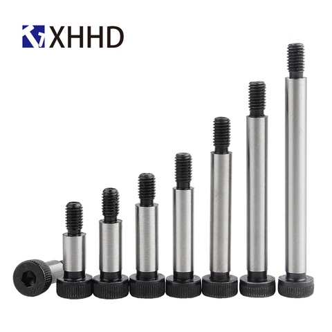 M5 M6  Dia=6 6.5 8mm Grade 12.9 Steel Hex Hexagon Socket Cap Head Shoulder Roller Bearing Screw Bolt High Tensile ► Photo 1/4