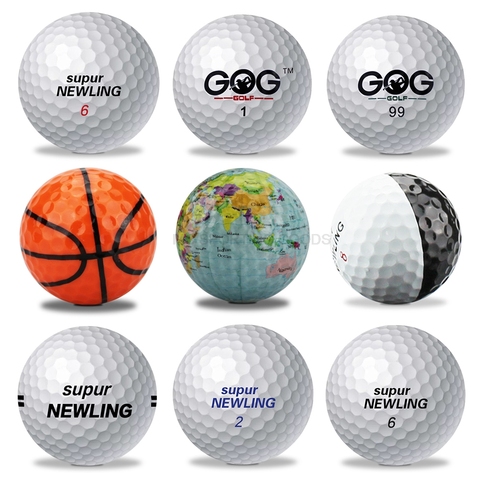 Brand new Golf Ball GOG and Supur Newling Golf Balls Supur Long Distance basketball global map  Globe Crystal ball dropship 1pc ► Photo 1/6