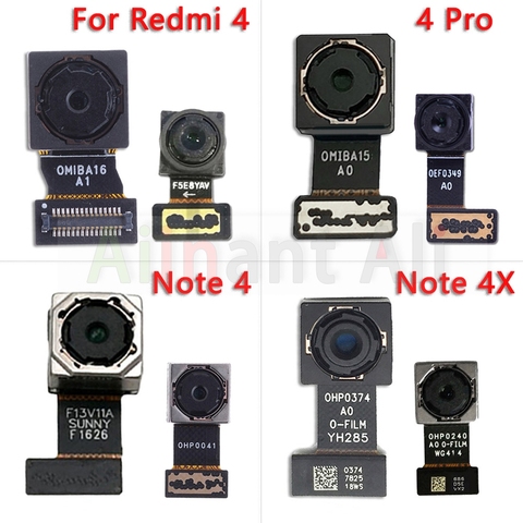 Original Small Front Camera Flex For Xiaomi Redmi Note 4 4A 4X Pro Global & Main Big Back Rear Camera Flex Cable ► Photo 1/6