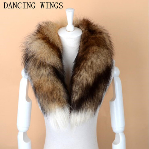 Men Women Genuine Fox Fur Scarf 100% Real Natural Fox Fur Collar Scarves Wraps Good Quality Fur Ring Muffler ► Photo 1/6