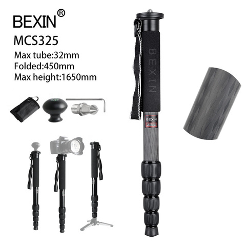 Professional Carbon Fiber Camera Monopod Lightweight Dslr Camera Mount Adapter Monopod For Digital SLR Camera Telephoto Camera ► Photo 1/6