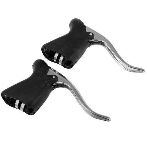 Lovoski 2Pcs Road Bike Drop Bar Brake Lever  Bent Hand Brake Handle ► Photo 1/6