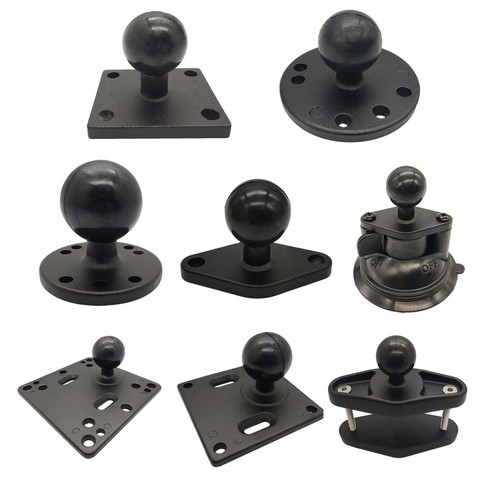 Jadkinsta 1 or 1.5 inch Rubber Ball Mount to Aluminum Motorcycle Round Square Mounting Base for Ram Mounts for Gopro ► Photo 1/6