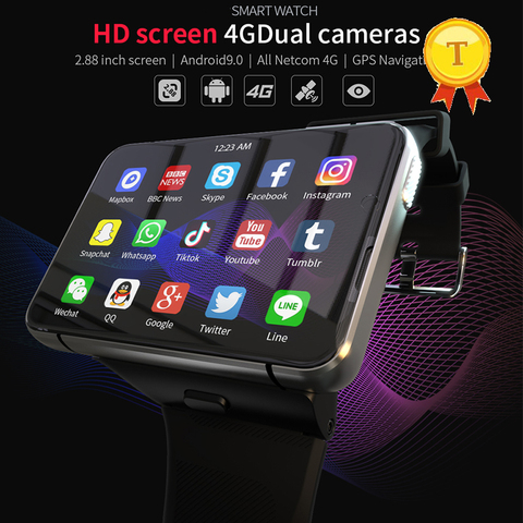 2022 Best Selling 4G Sim Play Games Large Screen Smart Watch Men Women Android 9.0 RAM 64G ROM GPS WIFI Heart Rate Smartwatch ► Photo 1/6