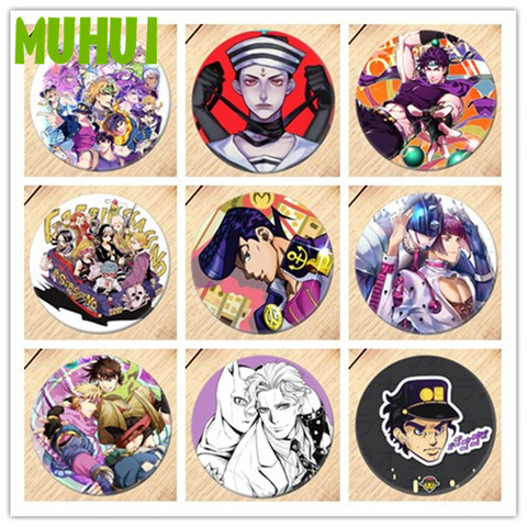 Free Shipping Anime Jojos Bizarre Adventure Brooch girls Cosplay Badges For Clothes Backpack Decoration Pin Jewelry B030 ► Photo 1/5