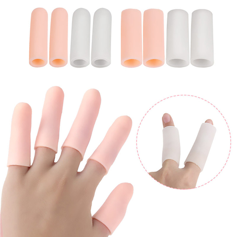 5pcs Silicone Finger Toe Protector Soft Gel Tube Toe Separator Pain Relief Massage Cover Bunion Corrector Foot Care Tool ► Photo 1/6