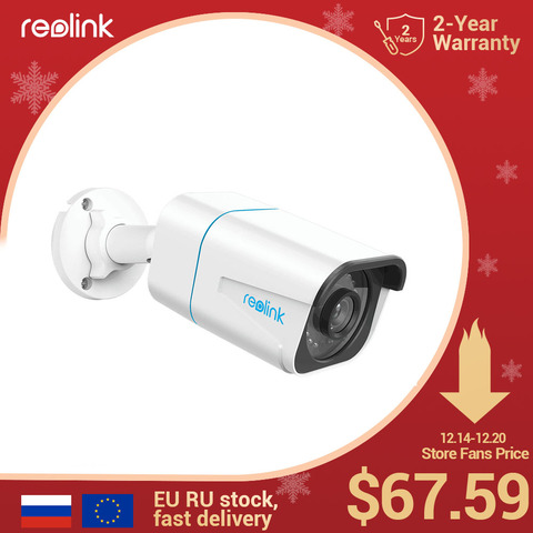 Reolink Smart IP Camera 4K 8MP PoE Outdoor Infrared Night Vision Bullet Camera Featured with Person/Vehicle Detection RLC-810A ► Photo 1/6