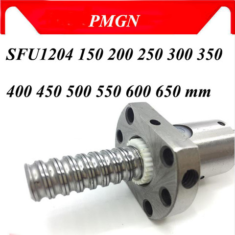 PMGN  SFU1204 150 200 250 300 350 400 450 500 550 600 650 mm cold roller ball screw with 1204 single ball nut ► Photo 1/6