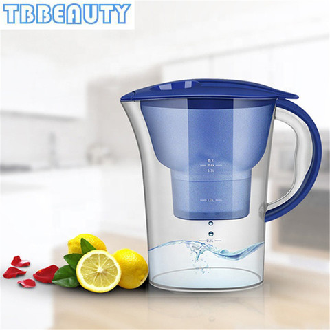 2.5L Household Alkaline Water Filter Pitcher With Universal Filter Portable Plastic Water Pitcher Water Filter Kettle Activated ► Photo 1/1