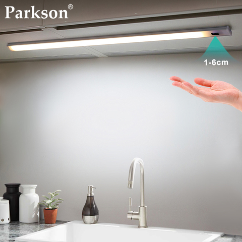 Hand Sweep Sensor Lamp LED Under Cabinet Lights 30 40 50cm DC 12V Smart LED Wardrobe Kitchen Light Home Lighting Bedroom Closet ► Photo 1/6