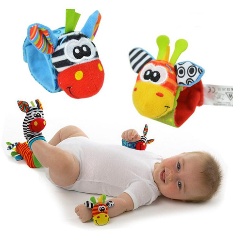 Baby Rattle Toys 2016 New Garden Bug Wrist  Foot Socks Multicolor 2pcs Waist+2pcs Socks=4pcs/lot (YYT121-YYT123) ► Photo 1/6