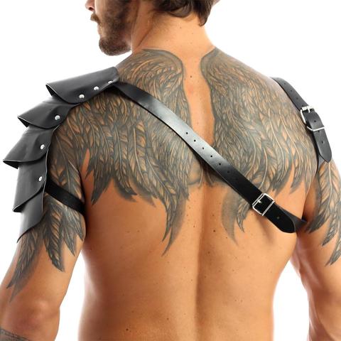 Buy Men's Black Leather Body Chest Harness Belt Gay Adjustable