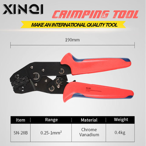 SN-28B 0.1-1mm² Crimping pliers tool set-1550pcs 2.54mm Dupont connectors and crimp pins，460pcs 2.54 mm JST-XH JST connector kit ► Photo 1/6