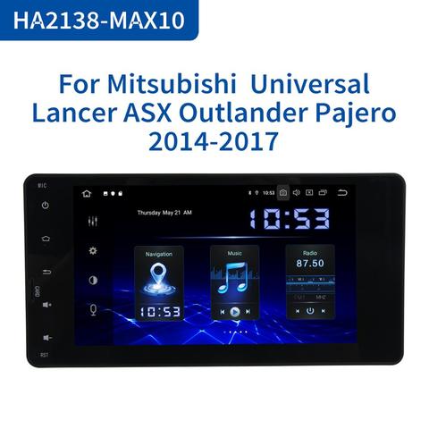Dasaita Android 10.0 universal 2 din Car Radio for Mitsubishi Lancer Outlander Pajero ASX triton GPS TDA7850 Bluetooth ► Photo 1/6