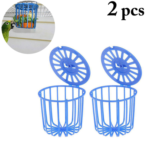 2PCS Creative Multi-Purpose Cage Hanging Toys Bird Fruit Vegetable Feeder Basket Parrot Feeder Pet Feeding Supplies Dropshipping ► Photo 1/6