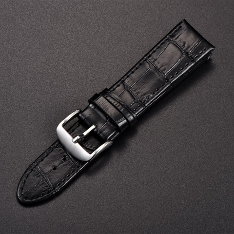 Benyar Orginal Genuine Leather Band Men Watchbands Brown Black Belt band 22mm ► Photo 1/6