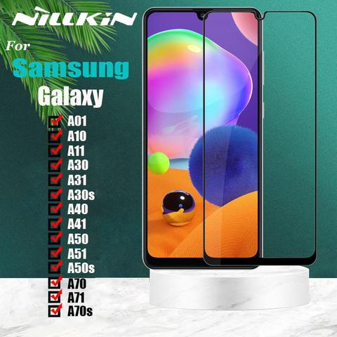 Nillkin Full Coverage Tempered Glass Screen Protecotor for Samsung Galaxy A01 A10 A11 A30 A31 A30s A40 A41 A50 A50s A51 A70 A71 ► Photo 1/6