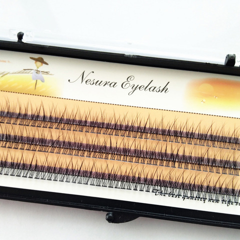 The latest Korean pop fishtail type Fashion dovetail fly eyelash Two long middle short plant grafting false eyelashes wholesale ► Photo 1/6