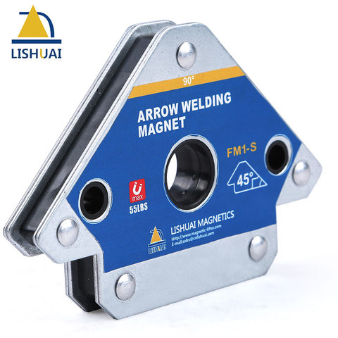 LISHUAI 2022 New 3''/4''/5''Arrow Welding Magnet/ Ferrite Magnetic Welding Holder 45/90/135 angles 55LBS/110LBS/165LBS ► Photo 1/6