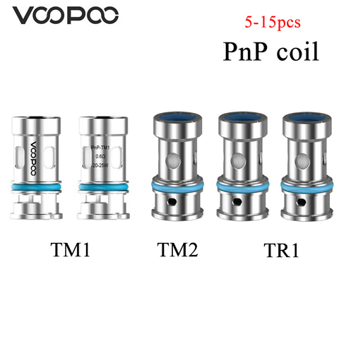 5pcs/lot Original VOOPOO PnP Coil TM1 Mesh 0.6ohm / TM2 0.8ohm /TR1 1.2ohm head for Vinci Drag x Drag s Argus GT/ Air V Suit ► Photo 1/2