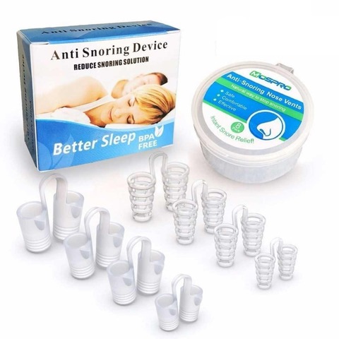 8PCS /set Snoring Solution Anti Snoring Devices Professional Snore Stopper Nose Vents Snore Nasal Dilators For Better Sleep ► Photo 1/6