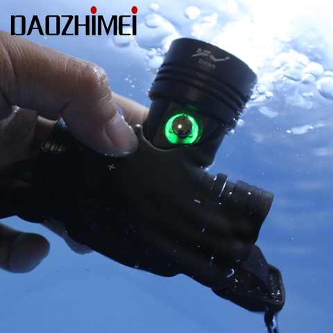 5000 Lumen XM-L2 Underwater 100 Meter Dive headlight 3 mode Torch Lanterna waterproof IPX8 18650 waterproof Lamp Light Camping ► Photo 1/6