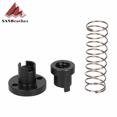 3D Printer T8 POM Anti Backlash Nuts For Lead 2mm / 4mm / 8mm Acme Threaded Rod Eliminate the gap Spring DIY CNC Accessories ► Photo 1/5